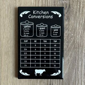Kitchen Conversions Ceramic Magnet - Black